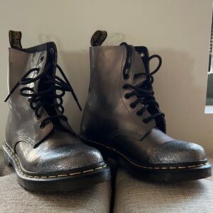 Dr. Martens Pewter Pascal Size 7 - Customized Toe